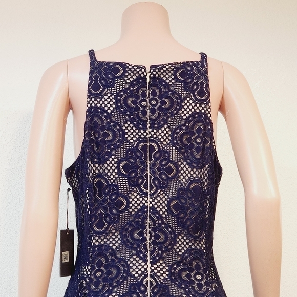 VINCE camuto Lace Halter Fit & Flare Dress Size 14 - Picture 9 of 14